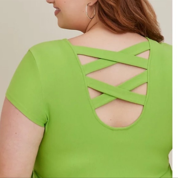 TORRID NWT DISNEY PIXAR MONSTER'S INC LATTICE BACK DRESS - SUPER SOFT MIKE GREEN - Picture 5 of 6